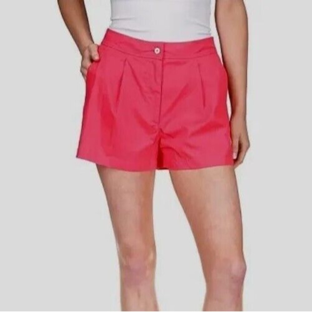 NWT Michael Kors high waisted Shorts Hot Pink Red Geranium - Size 14